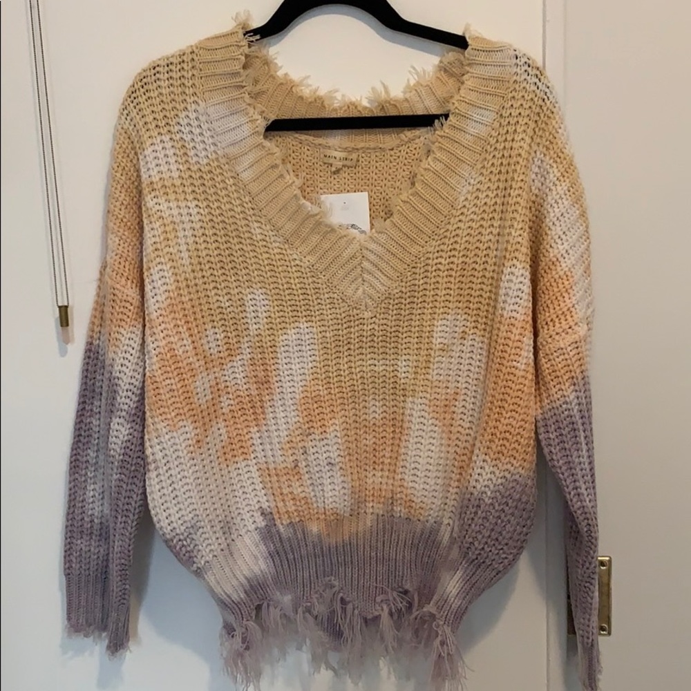 Tie Dye Ripped Sweater